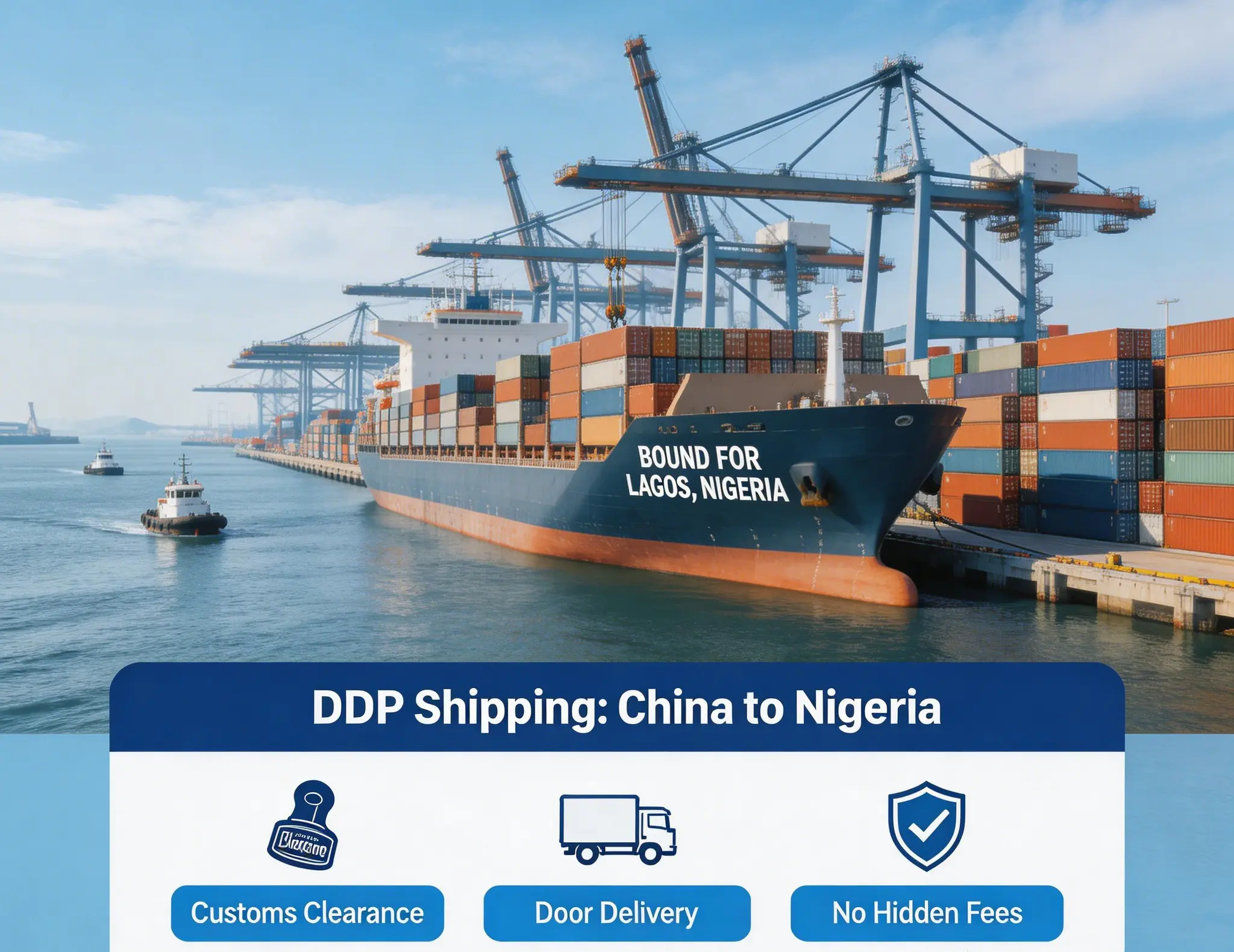 DDP Sea Shipping from China to Nigeria