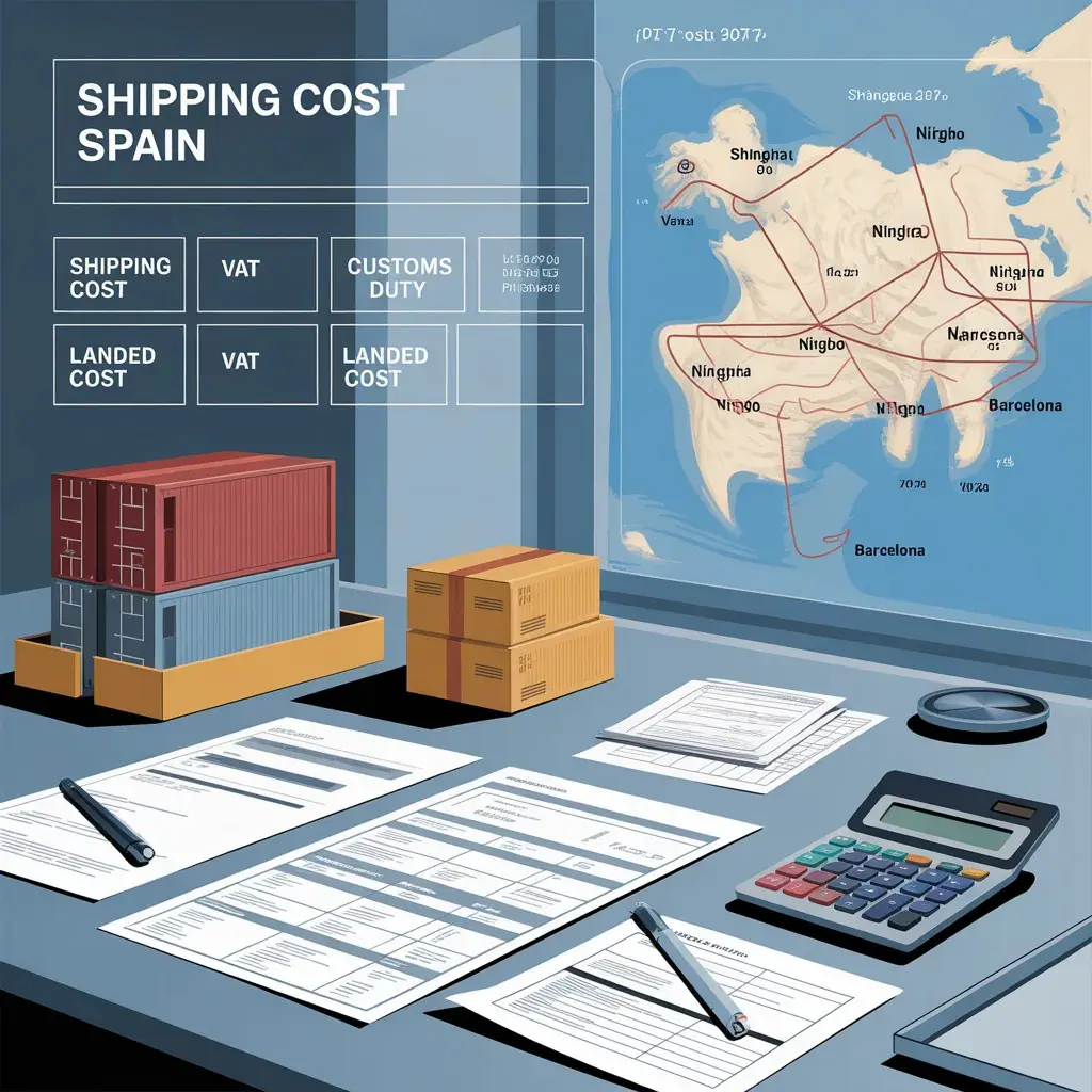 Shipping Cost from China to Spain
