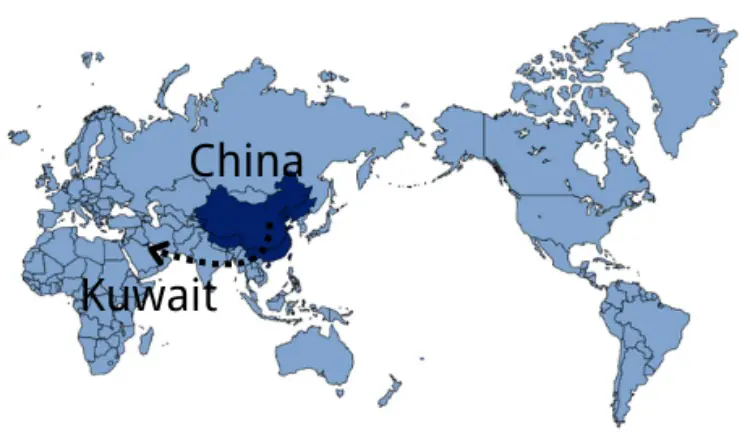 Shipping From China to Kuwait